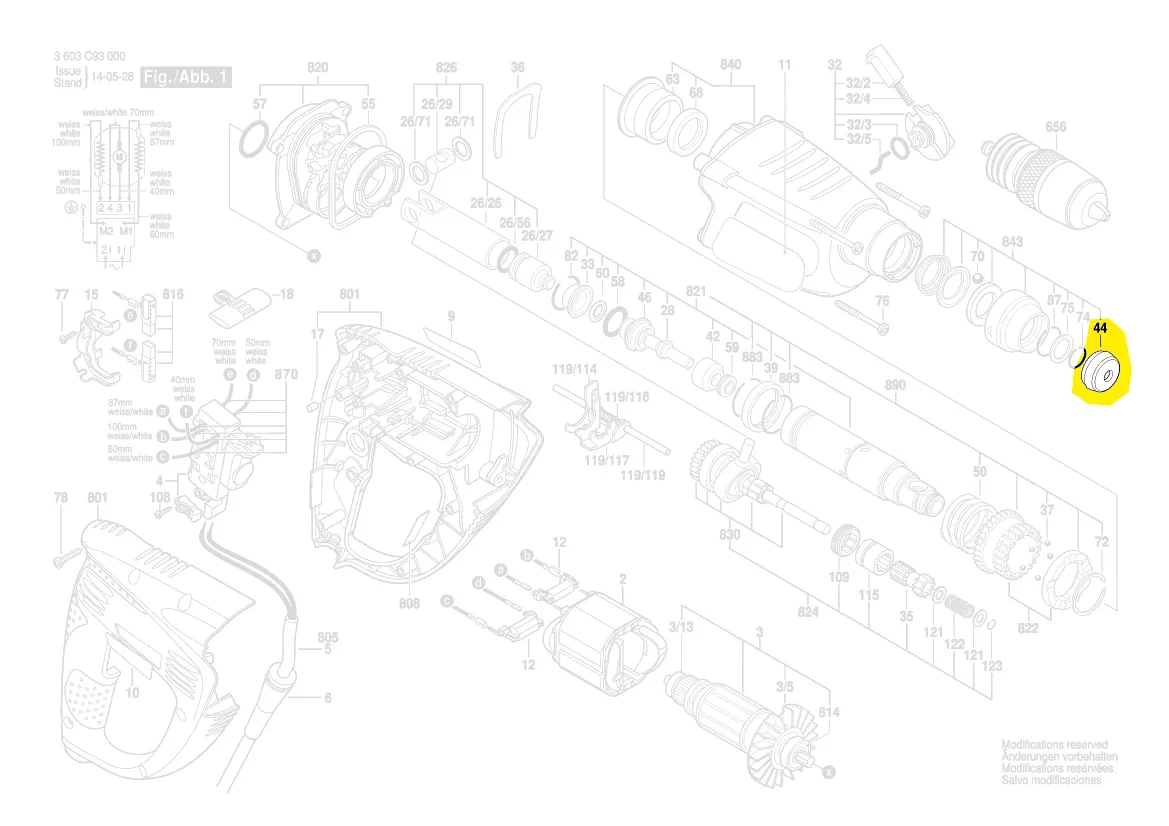 Capuchon porte-outil réf. 1 610 508 047